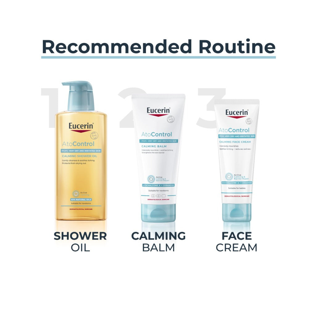 Eucerin Atocontrol Balm 200ml, Soothing and Hydrating Ointment for Itchy, Very Dry and Sensitive Skin, Ideal Atopic Dermatitis and Eczema Treatment, Suitable for Babies