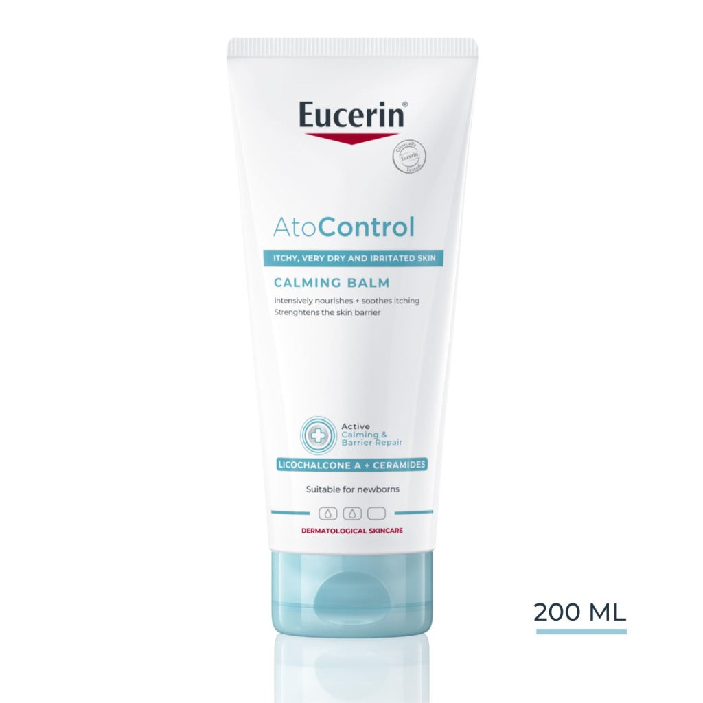 Eucerin Atocontrol Balm 200ml, Soothing and Hydrating Ointment for Itchy, Very Dry and Sensitive Skin, Ideal Atopic Dermatitis and Eczema Treatment, Suitable for Babies