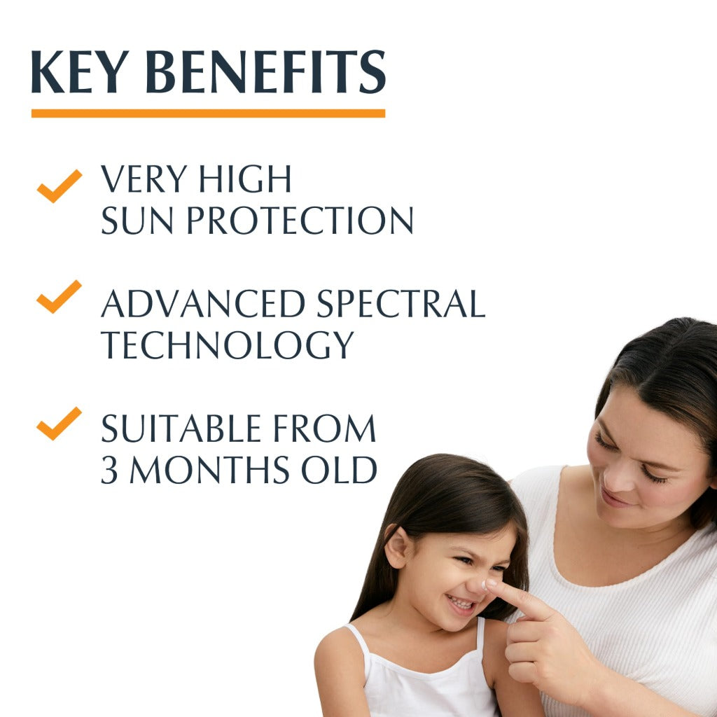 Eucerin Sun Kids Sensitive Sunscreen SPF50+ 200ml, Sun Cream SPF 50 for Sensitive Children's Skin, Ultra High Protection from UVA/UVB, Water-Resistant and Fast Absorbing Gel-Cream Formula