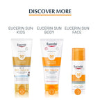 Eucerin Sun Kids Sensitive Sunscreen SPF50+ 200ml, Sun Cream SPF 50 for Sensitive Children's Skin, Ultra High Protection from UVA/UVB, Water-Resistant and Fast Absorbing Gel-Cream Formula