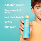 ISDIN Acniben Body Spray - For Body Acne, Bacne & Chest Spots - Salicylic & Glycolic Acid Exfoliant - Quick Drying, 360o Nozzle, 150ml - Damaged Box