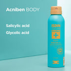 ISDIN Acniben Body Spray - For Body Acne, Bacne & Chest Spots - Salicylic & Glycolic Acid Exfoliant - Quick Drying, 360o Nozzle, 150ml - Damaged Box