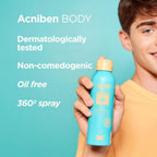 ISDIN Acniben Body Spray - For Body Acne, Bacne & Chest Spots - Salicylic & Glycolic Acid Exfoliant - Quick Drying, 360o Nozzle, 150ml - Damaged Box