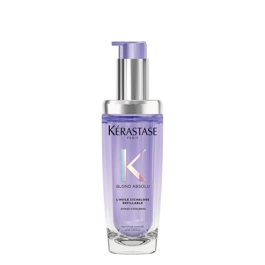 K'erastase Blond Absolu, Intense Blonde Strengthening Hair Oil, For Sensitised Lightened or Highlighted Hair, With Hyaluronic Acid & Edelweiss Flower, Huile Cicaextreme, 75ml Refill - Damaged Box