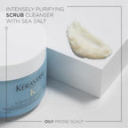 K'erastase Fusio Scrub, Nourishing and Energising Cleansing Treatment, For Oil-prone Hair and Scalp, With Sea Salt Minerals, Vitamin B6 and Salicylic Acid, Scrub Energisant, 250 ml