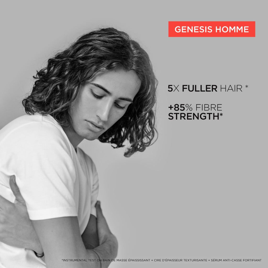 K'erastase Genesis Homme, Anti-Hair Fall Fortifying Serum, for Weakened & Thinning Hair, With Aminexil, S'erum Anti-Chute Fortifiant, 90 ml - Damaged Box