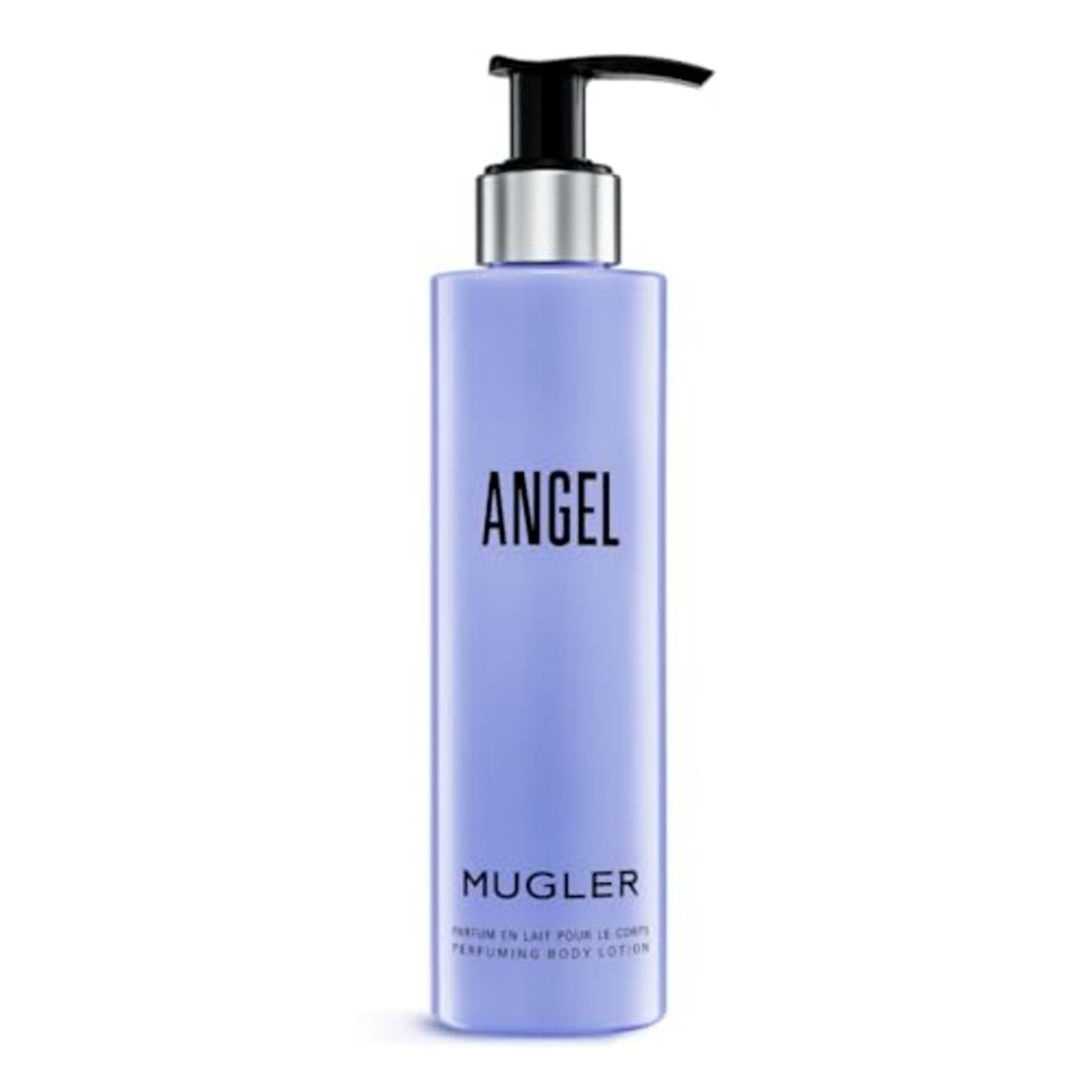 Mugler Angel Perfuming Body Lotion for Women, Lightweight Ambery Gourmand Emulsion with Bergamot, Praline, Vanilla and Patchouli Notes, Softening Moisturising Fragranced Bodycare