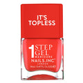 Nails Inc It's Topless Gel-Like Nail Polish, 4-in-1 Base Coat, Treatment, Colour & Top Coat, Long Lasting, Strong Chip Free Nails, Glossy Salon Quality Manicure, Air Dry Nail Polish, Jennifer, 14 ML