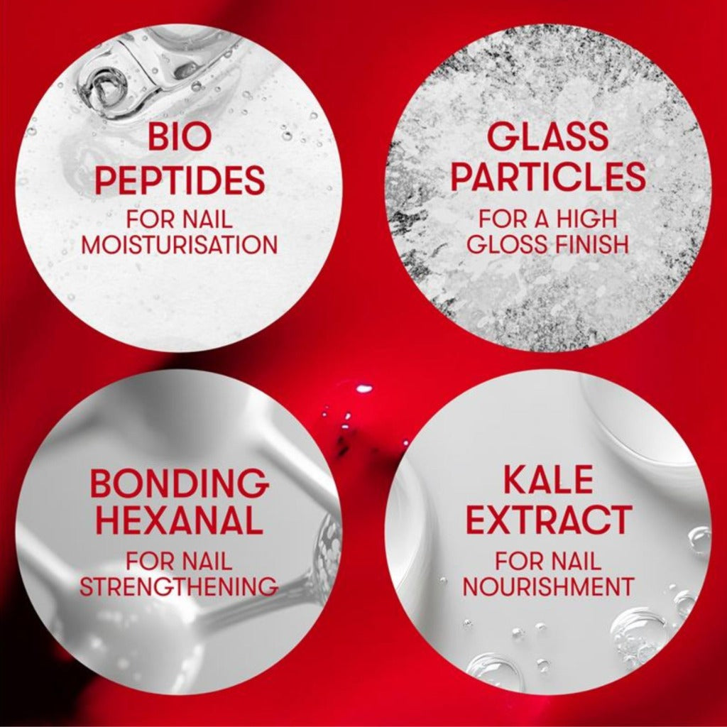 Nails Inc It's Topless Gel-Like Nail Polish, 4-in-1 Base Coat, Treatment, Colour & Top Coat, Long Lasting, Strong Chip Free Nails, Glossy Salon Quality Manicure, Air Dry Nail Polish, Jennifer, 14 ML