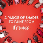 Nails Inc It's Topless Gel-Like Nail Polish, 4-in-1 Base Coat, Treatment, Colour & Top Coat, Long Lasting, Strong Chip Free Nails, Glossy Salon Quality Manicure, Air Dry Nail Polish, Jennifer, 14 ML