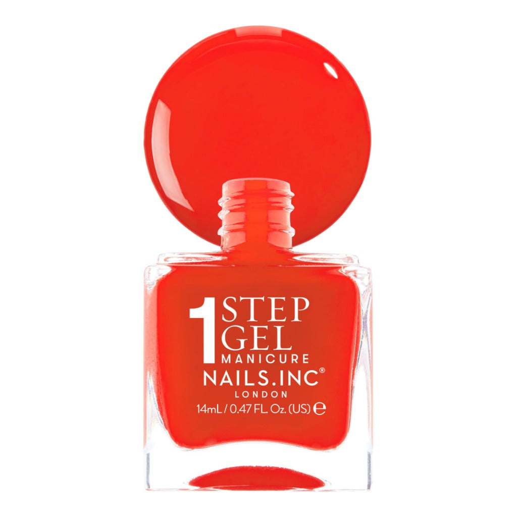 Nails Inc It's Topless Gel-Like Nail Polish, 4-in-1 Base Coat, Treatment, Colour & Top Coat, Long Lasting, Strong Chip Free Nails, Glossy Salon Quality Manicure, Air Dry Nail Polish, Jennifer, 14 ML