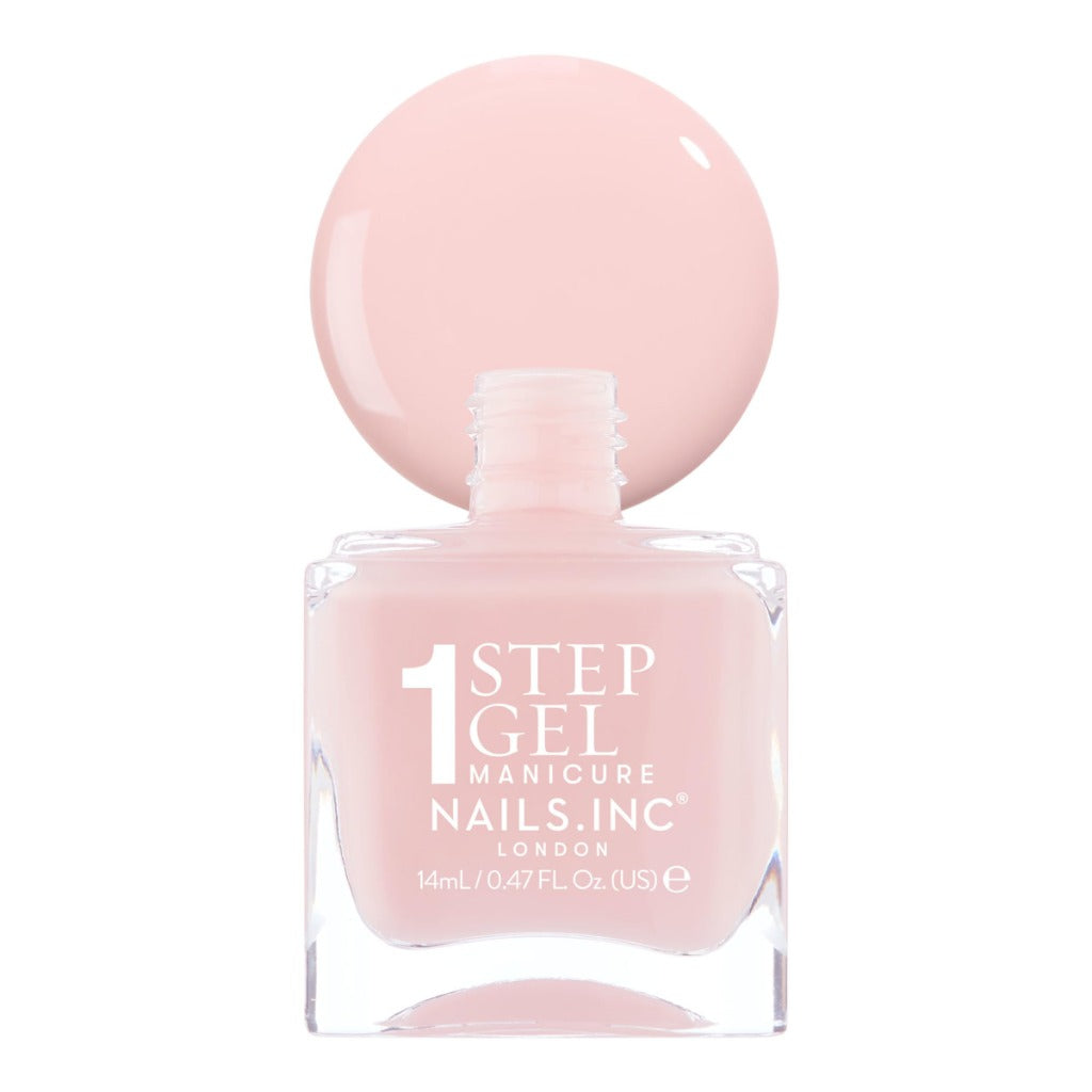 Nails Inc It's Topless Gel-Like Nail Polish, 4-in-1 Base Coat, Treatment, Colour & Top Coat, Long Lasting, Strong, Chip Free Nails, Glossy Salon Quality Manicure, Air Dry Nail Polish, Dakota, 14 ML