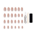 Nails.INC #NailingLife Style It Like Sabrina Gold French Tip Press-On Nails, Almond Shaped, 30 Sizes, Long-Lasting, Non-Damaging, No Snap, Salon-Quality At Home Manicure, Glue Included, 33 Piece Set
