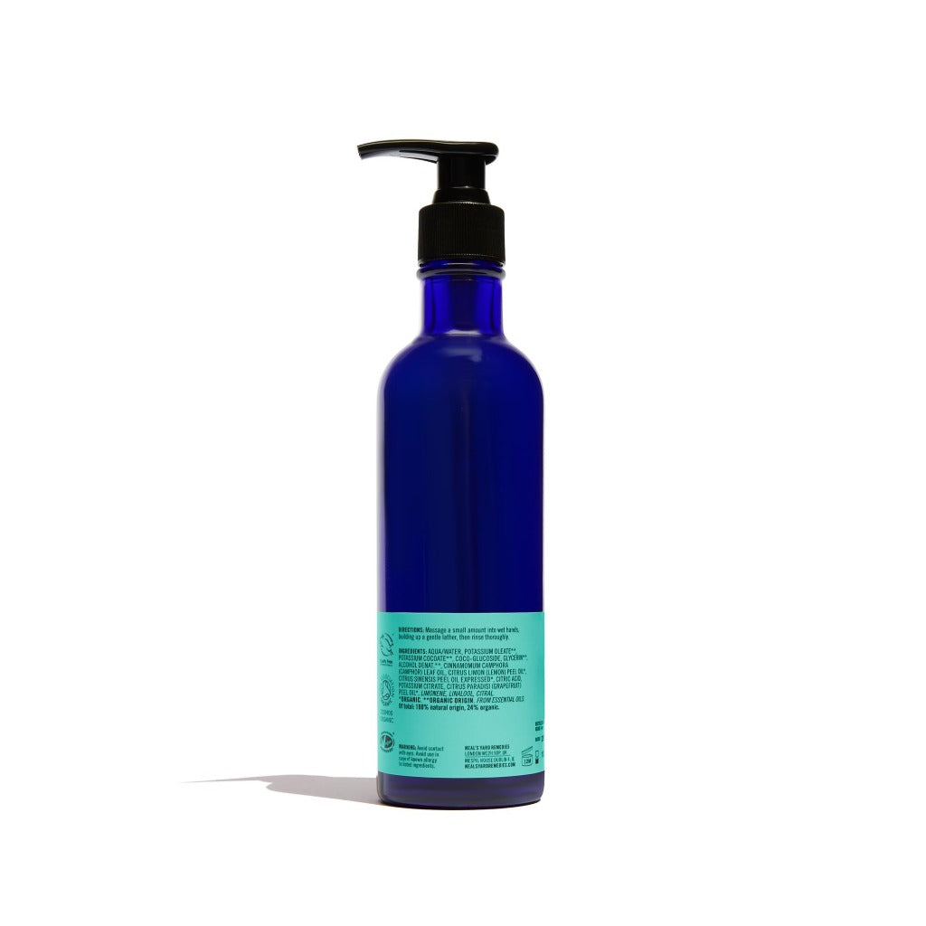 Neal's Yard Remedies Citrus Hand Wash, Hand Soap with Orange, Lemon and Grapefruit Essential Oils, Vegan & Cruelty-Free, 200ml - Very Good - BBE 07/2028
