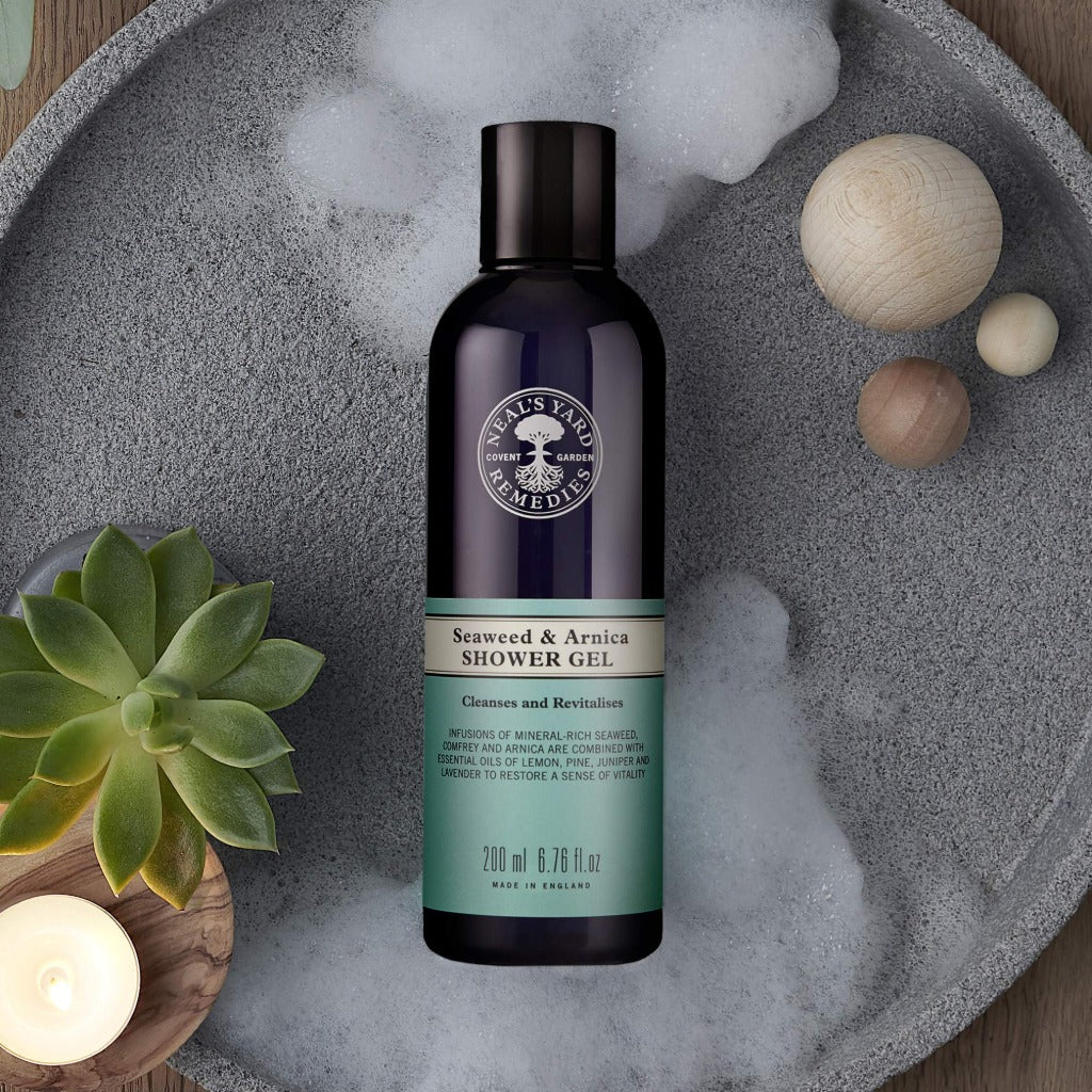 Neal's Yard Remedies Seaweed & Arnica Shower Gel | Cleanse & Replenish Skin | 200ml