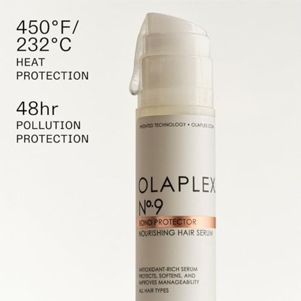 Olaplex No.9 Bond Protector: Nourishing Hair Serum & Heat Protectant | Softens, Nourishes & Reduces Tangle & Static | For Coily, Curly, Straight, and Wavy, 90 mL / 3.0 Fl. Oz.