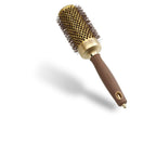 Olivia Garden Expert Blowout Shine - Gold & Brown - 45 - Ceramic Coated Round Brush for Smooth Blowout, Frizz-Free Hair & Radiant Shine