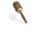Olivia Garden Expert Blowout Shine - Gold & Brown - 45 - Ceramic Coated Round Brush for Smooth Blowout, Frizz-Free Hair & Radiant Shine