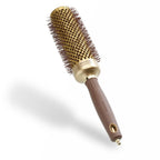 Olivia Garden Expert Blowout Speed - Gold & Brown - 45 - Ceramic Coated Round Brush with Extra Long Barrel for 25% Faster Blowouts - Very Good