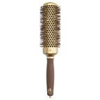 Olivia Garden Expert Blowout Speed - Gold & Brown - 45 - Ceramic Coated Round Brush with Extra Long Barrel for 25% Faster Blowouts - Very Good
