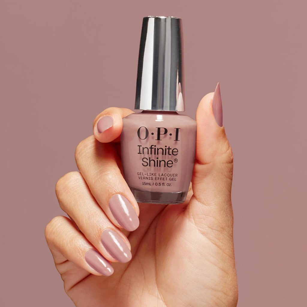 OPI Infinite Shine Nail Polish - Dulce de Leche - Gel Like & Long Lasting Nude Cr`eme Nail Polish - with Pre-Cured Gel Technology & OPI Pro-Wide Brush (15ml) - Damaged Box