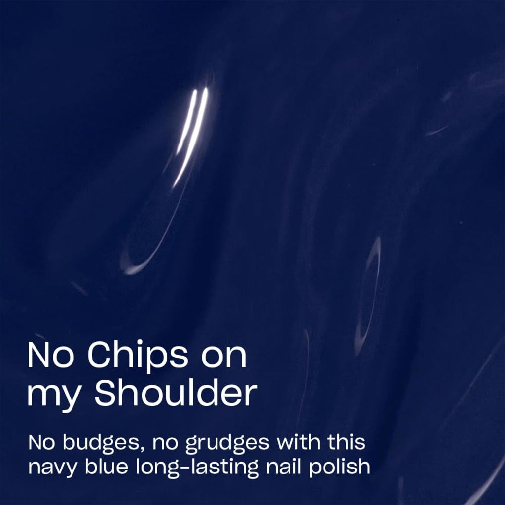 OPI Infinite Shine Nail Polish - No Chips on my Shoulder - Gel Like & Long Lasting Navy Blue Nail Polish - with Pre-Cured Gel Technology & OPI Pro-Wide Brush (15ml) - Damaged Box