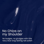 OPI Infinite Shine Nail Polish - No Chips on my Shoulder - Gel Like & Long Lasting Navy Blue Nail Polish - with Pre-Cured Gel Technology & OPI Pro-Wide Brush (15ml) - Damaged Box