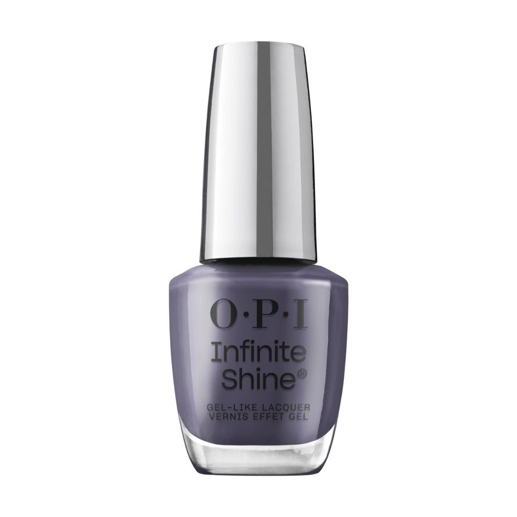 OPI Infinite Shine Nail Polish - No Chips on my Shoulder - Gel Like & Long Lasting Navy Blue Nail Polish - with Pre-Cured Gel Technology & OPI Pro-Wide Brush (15ml) - Damaged Box