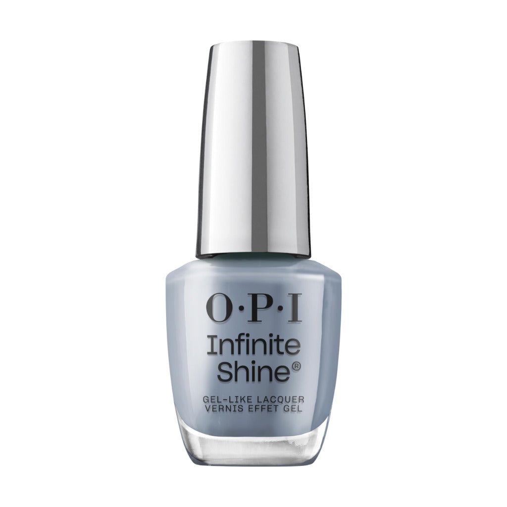OPI Infinite Shine Nail Polish - No Chips on my Shoulder - Gel Like & Long Lasting Navy Blue Nail Polish - with Pre-Cured Gel Technology & OPI Pro-Wide Brush (15ml) - Damaged Box