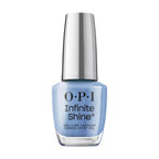 OPI Infinite Shine Nail Polish - No Chips on my Shoulder - Gel Like & Long Lasting Navy Blue Nail Polish - with Pre-Cured Gel Technology & OPI Pro-Wide Brush (15ml) - Damaged Box