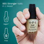 OPI Nail Envy Nail Strengthener, Original Clear Nail Polish Treatment with Vegan Formula to Strengthen Weak & Thin Nails, 15ml