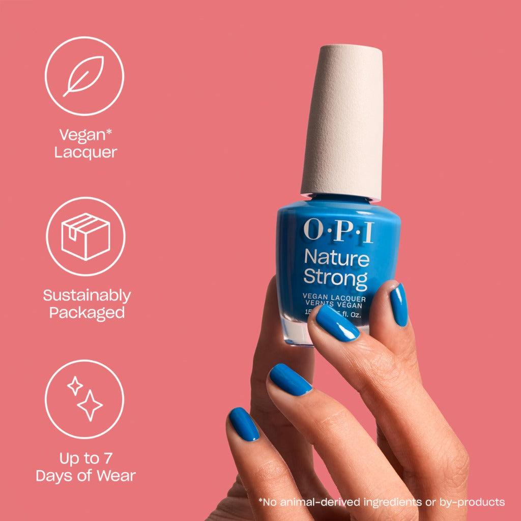 OPI Nature Strong Nail Polish Quick Dry Vegan Nail Varnish with Long-Lasting Results, Made with Natural Ingredients, Achieve Grapeness 15ml - Damaged Box