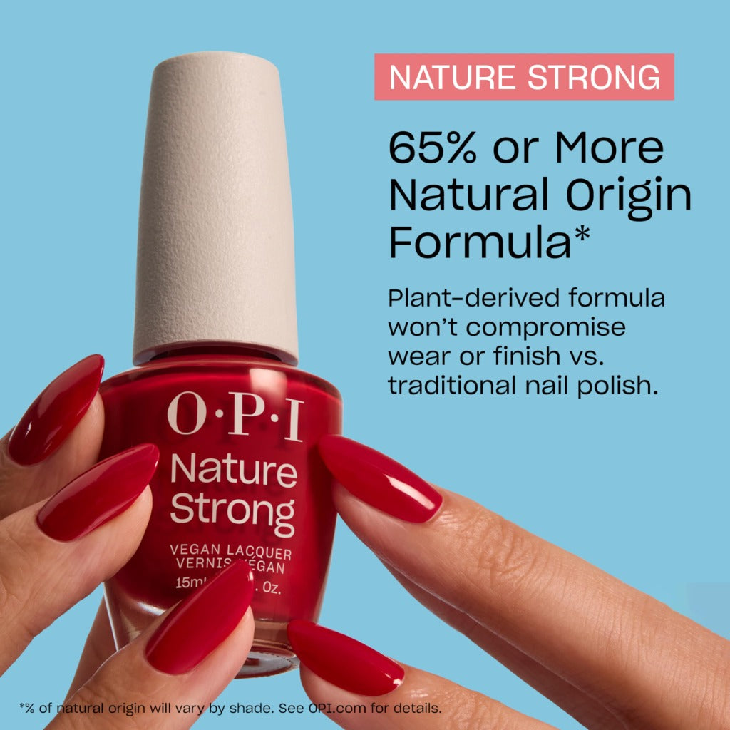 OPI Nature Strong Nail Polish Quick Dry Vegan Nail Varnish with Long-Lasting Results, Made with Natural Ingredients, Achieve Grapeness 15ml - Damaged Box