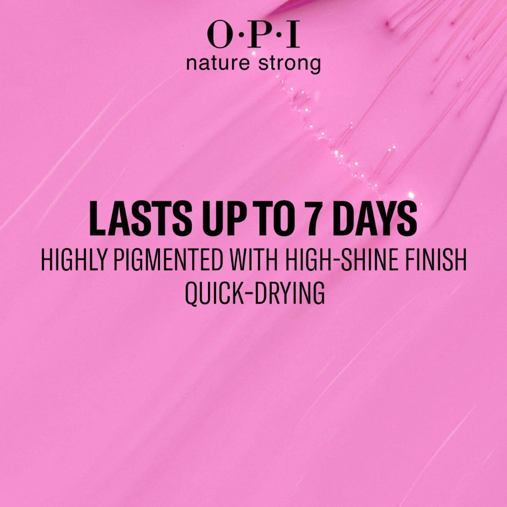 OPI Nature Strong Nail Polish Quick Dry Vegan Nail Varnish with Long-Lasting Results, Made with Natural Ingredients, Polish, Emflowered 15ml - Very Good