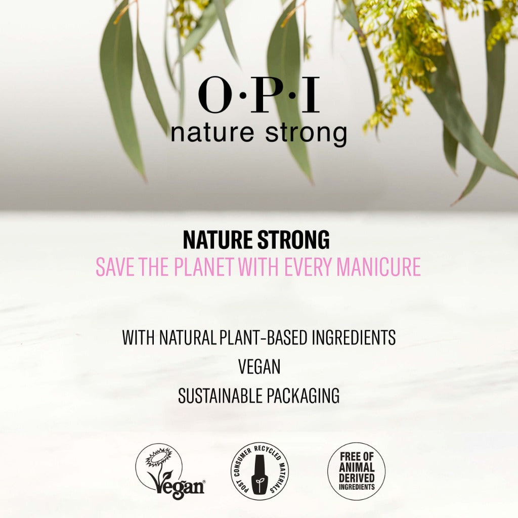 OPI Nature Strong Nail Polish Quick Dry Vegan Nail Varnish with Long-Lasting Results, Made with Natural Ingredients, Polish, Emflowered 15ml - Very Good