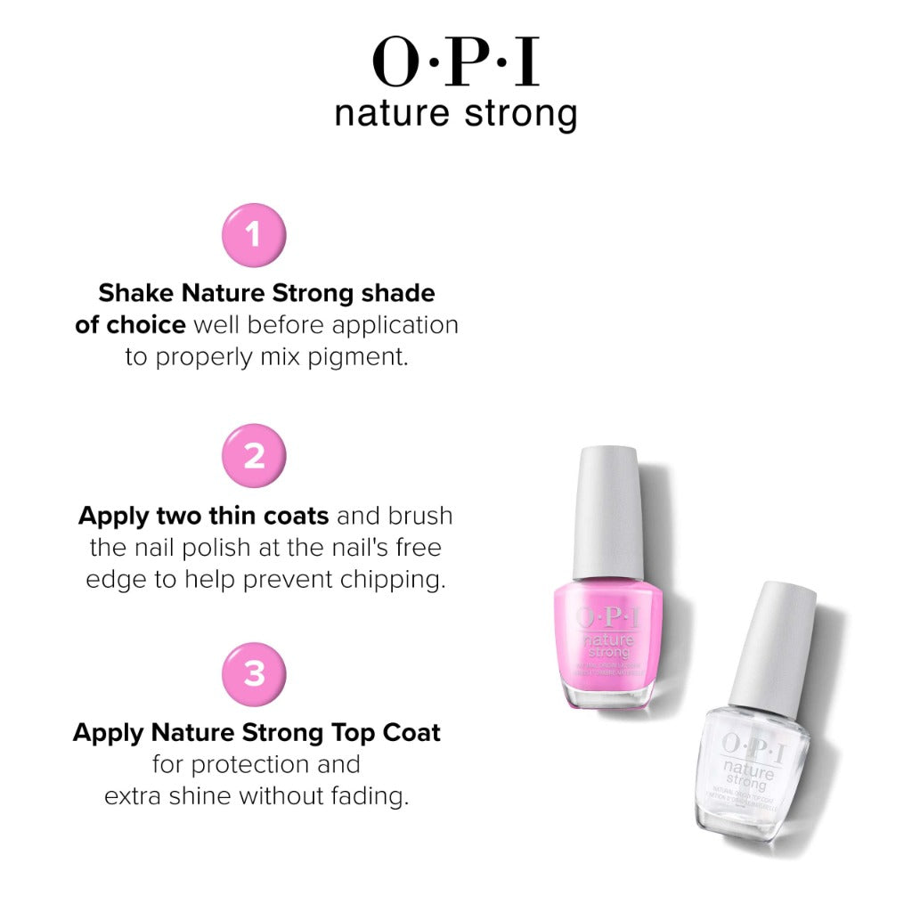 OPI Nature Strong Nail Polish Quick Dry Vegan Nail Varnish with Long-Lasting Results, Made with Natural Ingredients, Polish, Emflowered 15ml - Very Good