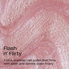 OPI RapiDryTM Quick-Dry Lacquer - Flash n' Flirty Pink Shimmer Nail Polish - Vegan, Fast Drying & Smudge-proof in 60 Seconds (9ml) - Damaged Box