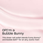 OPI The New OPIcons Nail Lacquer Collection - Long-Lasting, Quick Dry Luxury Varnish for Manicure & Pedicure - Original High-Performance Pink Nail Polish - OPI'm a Bubble Bunny (15ml) - Damaged Box