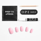 OPI xPRESS-ON Mod About You - Light Pink Short and Round Shaped Press On Nails - With Nail Glue - Long Lasting, Reusable and Non-Damaging False Nails