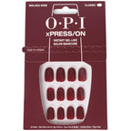 OPI xPRESS/ON Big Apple Red - Classic Red Short Round Press On Nails - With Nail Glue - Long Lasting, Reusable & Non-Damaging Short False Nails - Damaged Box