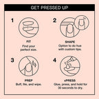 OPI xPRESS/ON Bubble Bath - Nude Pink Short Round Press On Nails - With Nail Glue - Long Lasting, Reusable & Non-Damaging Short False Nails