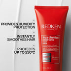 Redken | Heat Protection Smoothing Cream, Babassu Oil, Frizz Dismiss Rebel Tame, 250 ml - Damaged Box