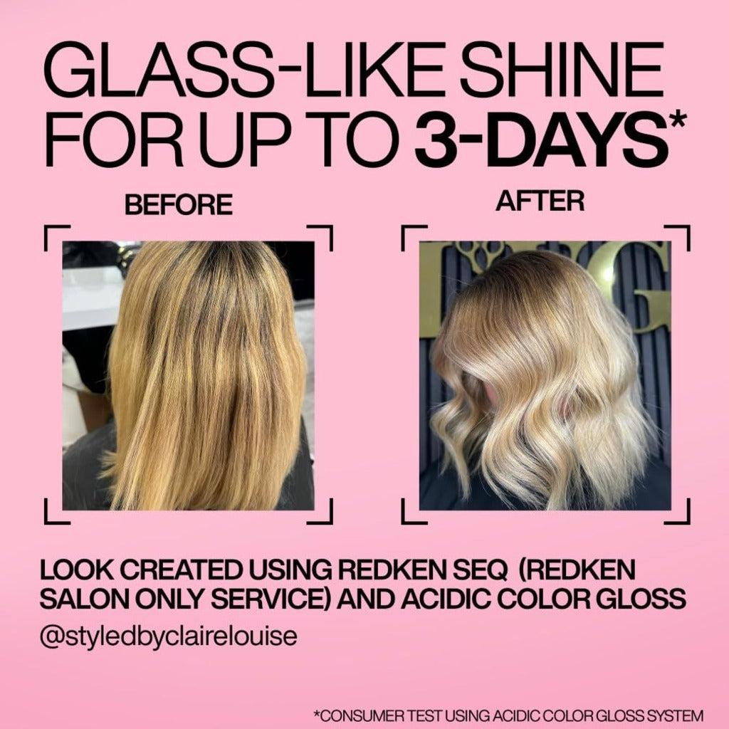 REDKEN Acidic Color Gloss Heat Protection Treatment 230^0C, Leave-In Treatment, Hair Shine Spray, Colour Protection, 190ml - Damaged Box