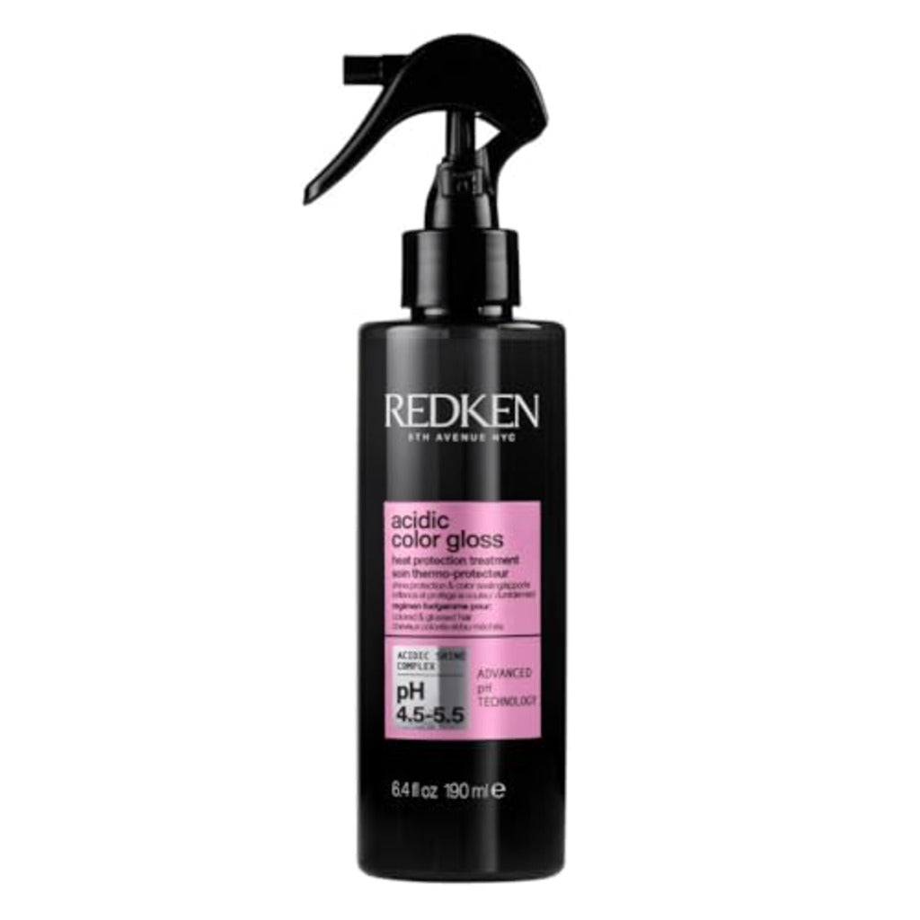 REDKEN Acidic Color Gloss Heat Protection Treatment 230^0C, Leave-In Treatment, Hair Shine Spray, Colour Protection, 190ml - Damaged Box