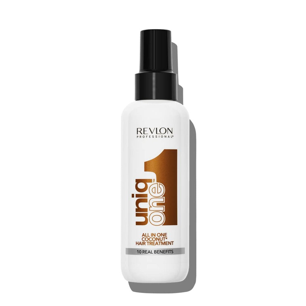 REVLON PROFESSIONAL UNIQONE COCO HAIR TREATMENT, Leave-In Hair Treatment, Hair Treatment, Coconut Fragrance - 150 ml - Damaged Box