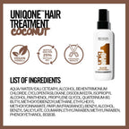 REVLON PROFESSIONAL UNIQONE COCO HAIR TREATMENT, Leave-In Hair Treatment, Hair Treatment, Coconut Fragrance - 150 ml - Damaged Box