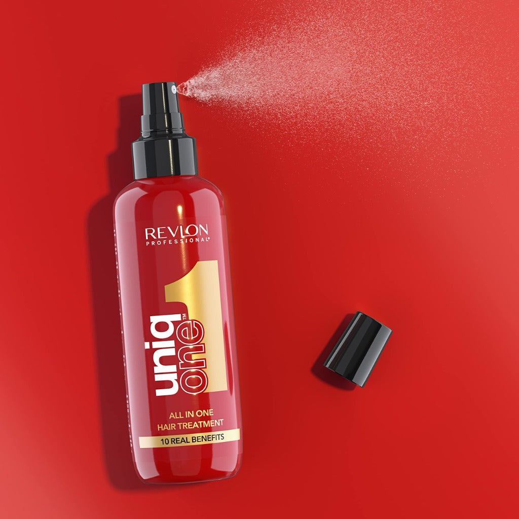 REVLON PROFESSIONAL Uniqone Hair Treatment, Moisturizing Leave-in Hair Treatment, Repair for Damaged Hair, Hair Treatment, Classic Fragrance - 150 ml - Damaged Box