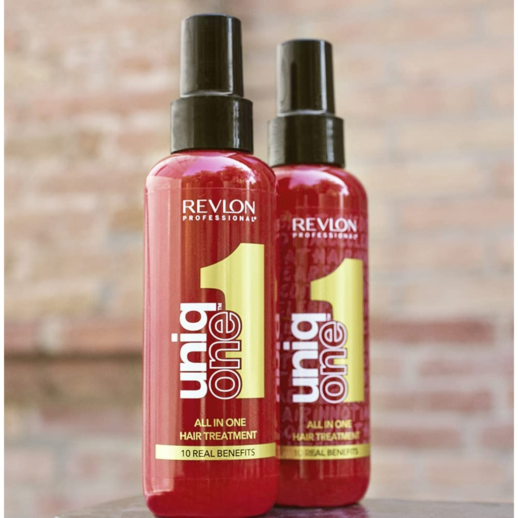 REVLON PROFESSIONAL Uniqone Hair Treatment, Moisturizing Leave-in Hair Treatment, Repair for Damaged Hair, Hair Treatment, Classic Fragrance - 150 ml - Damaged Box