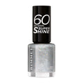 Rimmel 60 Seconds Glitter Nail Polish, 833 Extra, 8 ml, (Pack of 1)