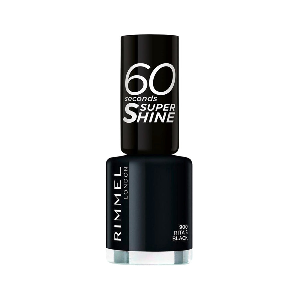 Rimmel 60 Seconds Super Shine Nail Polish, 110 Peach Nougat, Quick-Dry Nail Polish, Ultra-Shiny Finish, Easy to Apply, Vibrant Colour, Long-Wearing, Improved Formula, Vegan, 8ml - Very Good